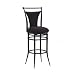 Hillsdale Cierra Swivel Bar Stool, Black