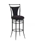 Hillsdale Cierra Swivel Bar Stool, Black