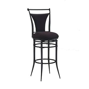 Hillsdale Cierra Swivel Bar Stool, Black by Hillsdale Furniture