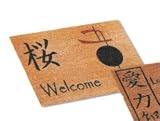 JAPANESE Gong coir WELCOME door MAT DECOR ART NEW