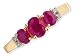 9ct Gold Ruby and Diamond Ring