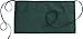 Fiumara Apparel 3 Pockets Waist Apron Poly Cotton Commercial Restaurant Kitchen Ideal for Professionals - Hunter Green | 12