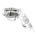 Iron Cross Crosses Silver Tone Pewter Finger Ring Spike