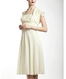 HEINE Standesamt Brautkleid Kleid + Bolero creme