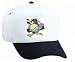 White Cap with crow, cartoon, bird, black