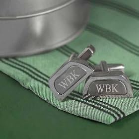 Personalized Two Tone Cuff Links Cufflinks