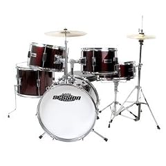 XDrum J-Pro-R Session Junior Pro Drumset (4-9 Jahre) und Drumschool inkl. DVD, rot