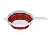 from Premier Housewares Premier Housewares Zing 20 cm Diameter Single Handle Collapsible Colander, Red/ White Model 804869