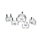 Conair Travel LT5 Plug Adapter Set - White