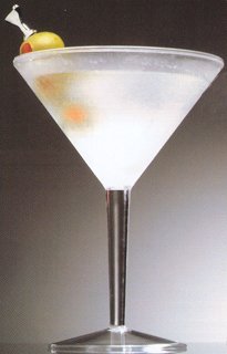 10 Oz. Refreezable Iced Double-walled Acrylic Plastic Martini Glass (1 Glass)