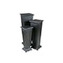 Keir Plant Stands in Matte Black, Set of 3
