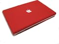 DSI MacBook Rubber coating Cover Case Red, 13.3