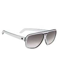 Spy Hiball Sunglasses White w  Black Stripes Black Fade Lens by SPY