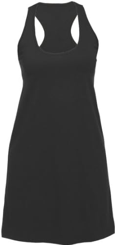 Solid Black Lounge Sleep Tank Long Shirt for Women, 2XL