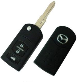 Orange Mazda Remote Key Silicone Cover 3 Buttons Case Holder (Single Pack) for Mazda 2