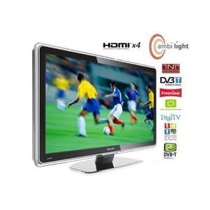 PHILIPS 42PFL7623D/10 LCD Television 42 inch (107 cm) 16/9, High resolution Freeview, Ambilight, HDMI x4, USB