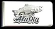 Sculpted Pewter Moneyclip - Alaska Fish - Sculpted Pewter Money Clip/Card Holder