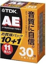 TDK オーディオカセットテープ AE 30分11巻パック [AE-30X11G]