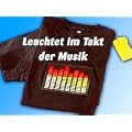 infactory T-Shirt mit 8-Kanal Leucht-Equalizer Gr��e L
