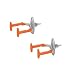 Tornado U1000 Drywall or Stud Mountable U-Hook, 2-Pack