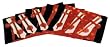 Asian Placemat and Chopsticks Table Set, Chinese Red with Napkins