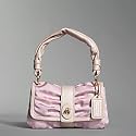 AUTHENTIC COACH PARKER OP ART SOFT SMALL FLAP 13408 (Rosegold/Pink)