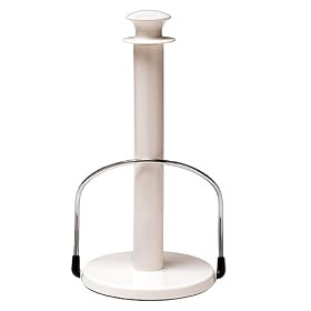 Standing Paper Towel Rack - White by 