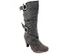 SUEDE STRAPPY BUCKLE BOOT