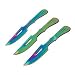 Jack Ripper Set, 3 Pcs, Rainbow, 6.00 in., Leather Sheath