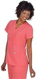 Scrub Top – Grey’s Anatomy by Barco Uniforms Junior Fit #4153 3 Pocket Mock Wrap Scrub Top