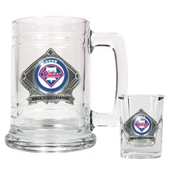 Buy Philadelphia Phillies 2008 World Series Champions Shot Glass and Mug Set by Great American Product
