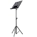 Stagg Professional Heavy Duty Folding Orchestral Music Stand with Adjustable Height - Black Color