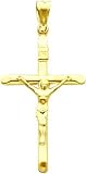 14k INRI Crucifix Pendant