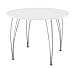 DHP Bentwood Round Dining Table Top, Contemporary Design for your Kitchen, Legs sold separately - White