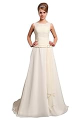 A-line Chiffon Scoop Neck Lace  Dropped   Waistline Floor Length  Dress With Ruffles