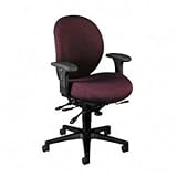 HON 7628BW69T Unanimous High-Performance Mid-Back Task Chair, Claret Burgundy Fabric