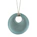 ALEXIS BITTAR LUCITE- Ice Blue Small Donut Pendant
