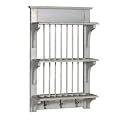 GREY PAINTED PLATE RACK