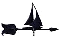 24" Sailboat Black Accent Weathervane