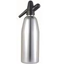 United Brands Brushed Aluminum Soda Siphon, 1 liter