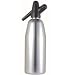 United Brands Brushed Aluminum Soda Siphon, 1 liter