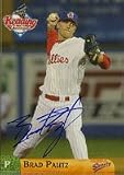 Brad Pautz, Reading Phillies - Phillies Affiliate Autographed Card