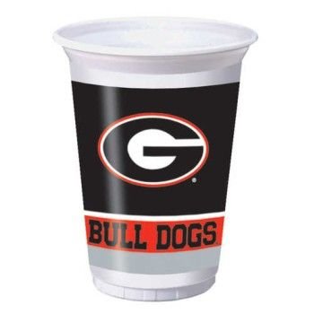 Creative Converting Georgia Bulldogs Printed 20 Oz. Plastic Cups (8 Count)