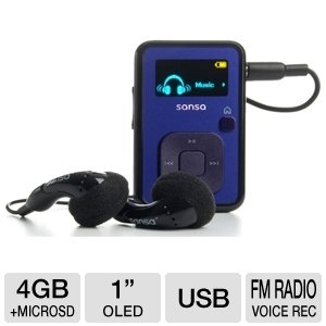 SanDisk Sansa Clip PLUS Player (Purple)