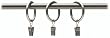 Umbra 1-1/2-Inch Curtain Clip Drapery Ring , Pewter