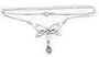 Sterling Silver Open Genuine Amethyst Drop Celtic Knot Necklace 17"