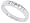 0.48ctTW Invisible Channel Set PrincessCut Diamond Wedding Anniversary Band in 14Kt White Gold-5