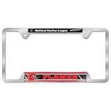 Calgary Flames Official Logo Metal License Plate Frame