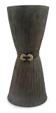 Stoneware vase, 'Black Tie'