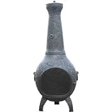 Dragonfly Chiminea Outdoor Fireplace Finish: Gold Accent